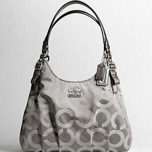 Signature Coach grey handbag